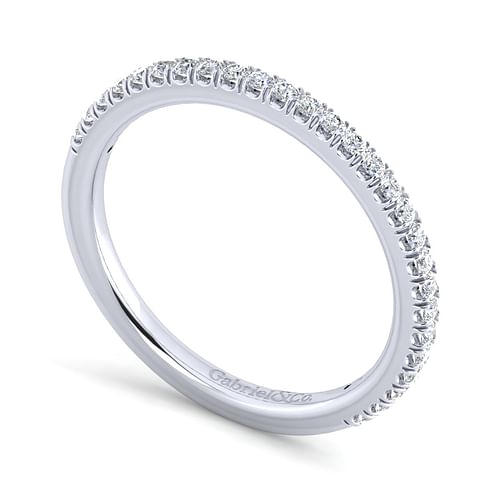 14K White Gold Matching Wedding Band