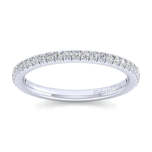 14K White Gold Matching Wedding Band