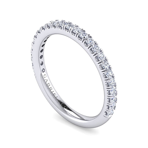 14K White Gold Matching Wedding Band