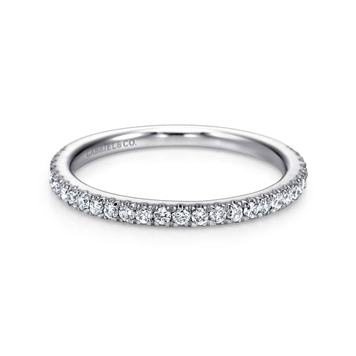 14K White Gold Matching Wedding Band