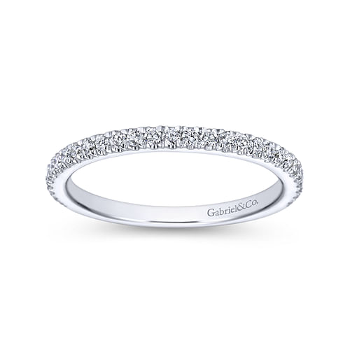 14K White Gold Matching Wedding Band