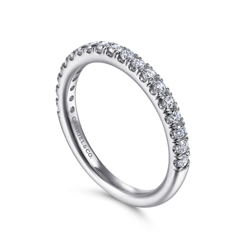 14K White Gold Matching Wedding Band