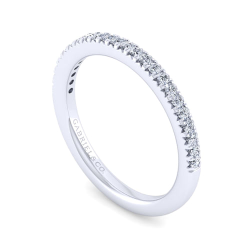 14K White Gold Matching Wedding Band