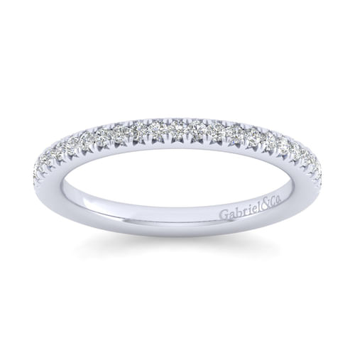 14K White Gold Matching Wedding Band