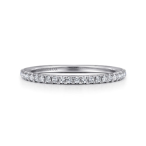 14K White Gold Matching Wedding Band