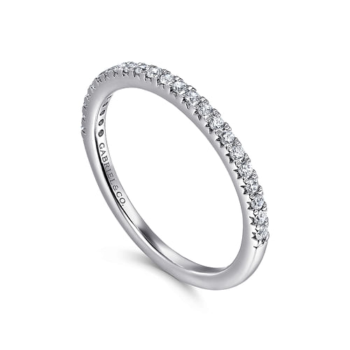 14K White Gold Matching Wedding Band