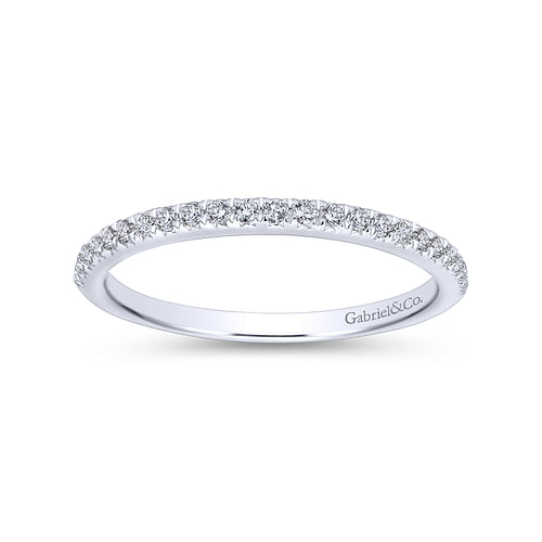 14K White Gold Matching Wedding Band