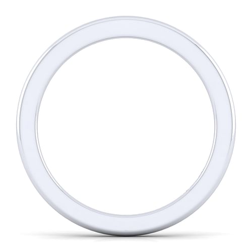 14K White Gold Matching Wedding Band