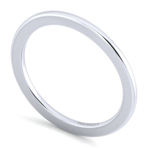 14K White Gold Matching Wedding Band