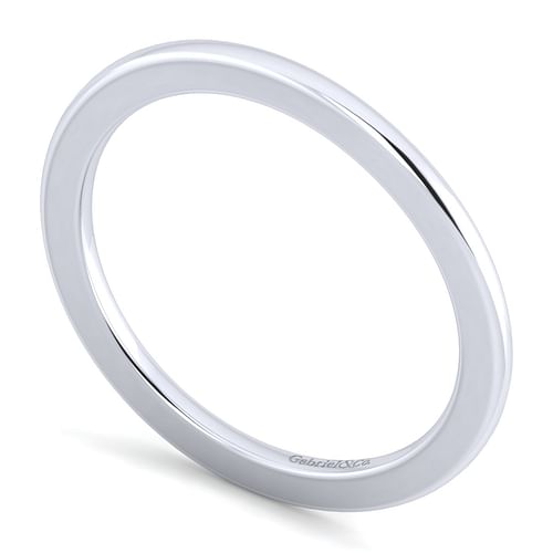 14K White Gold Matching Wedding Band
