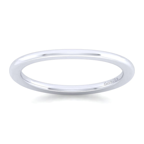 14K White Gold Matching Wedding Band