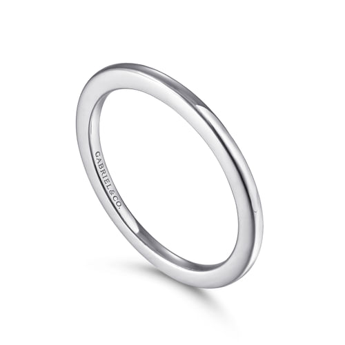 14K White Gold Matching Wedding Band