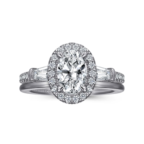14K White Gold Matching Wedding Band