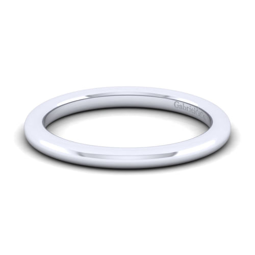 14K White Gold Matching Wedding Band
