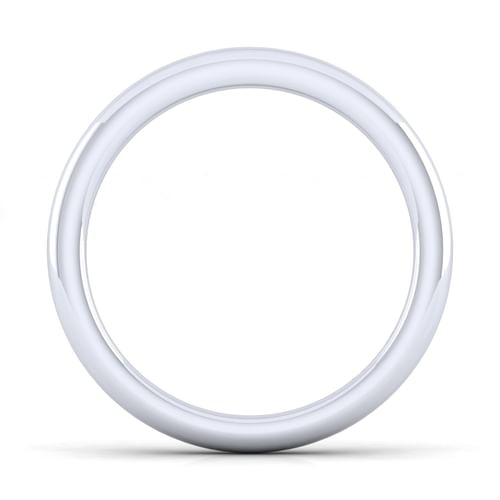 14K White Gold Matching Wedding Band
