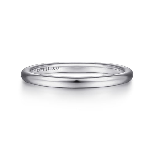 14K White Gold Matching Wedding Band