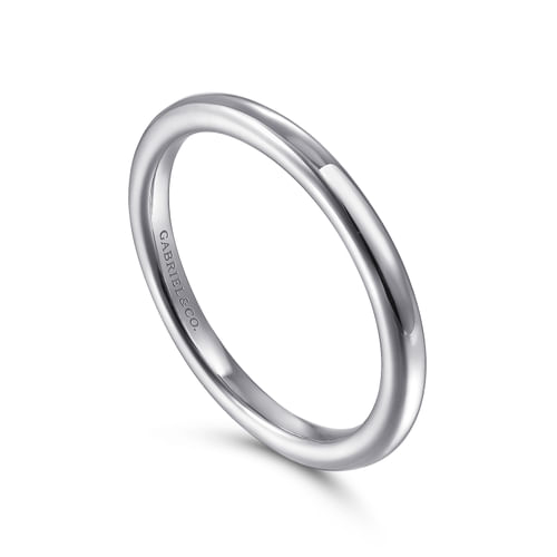 14K White Gold Matching Wedding Band