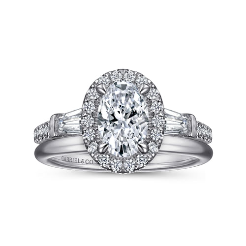 14K White Gold Matching Wedding Band