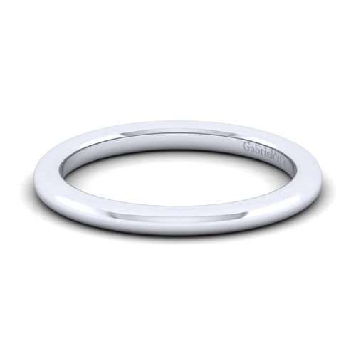 14K White Gold Matching Wedding Band