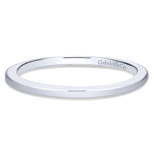 14K White Gold Matching Wedding Band