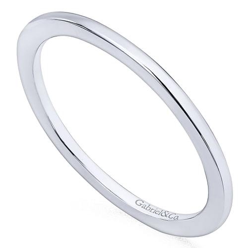 14K White Gold Matching Wedding Band