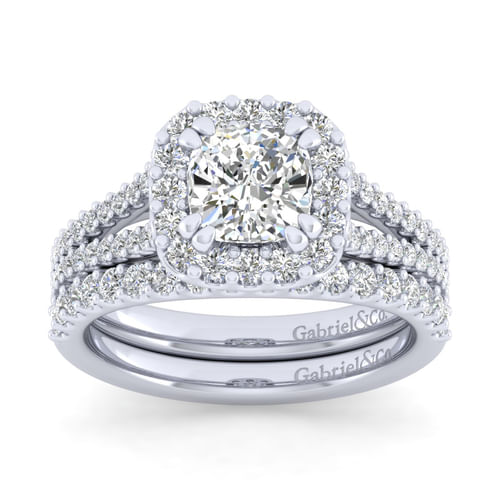 14K White Gold Matching Wedding Band