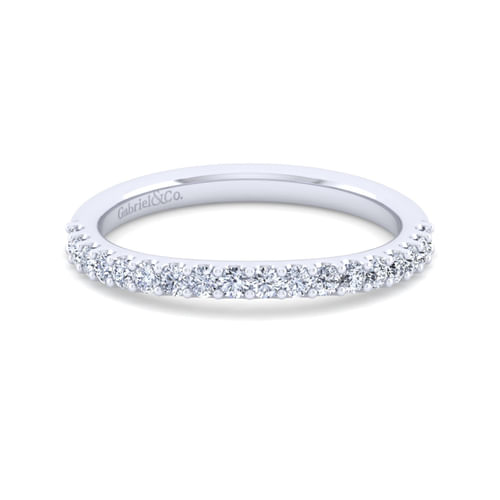 14K White Gold Matching Wedding Band