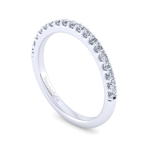 14K White Gold Matching Wedding Band