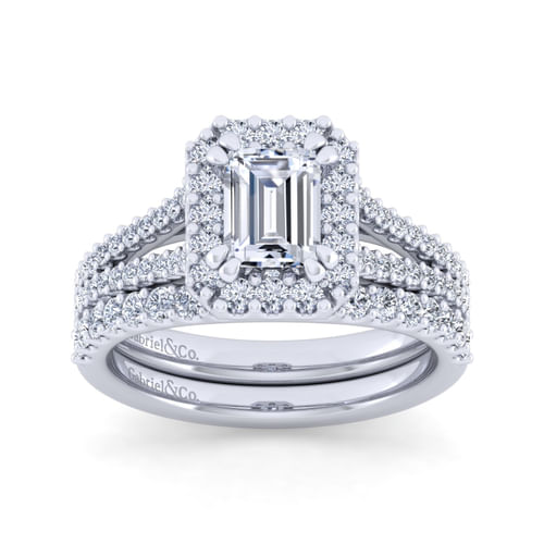 14K White Gold Matching Wedding Band