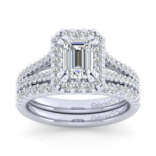 14K White Gold Matching Wedding Band