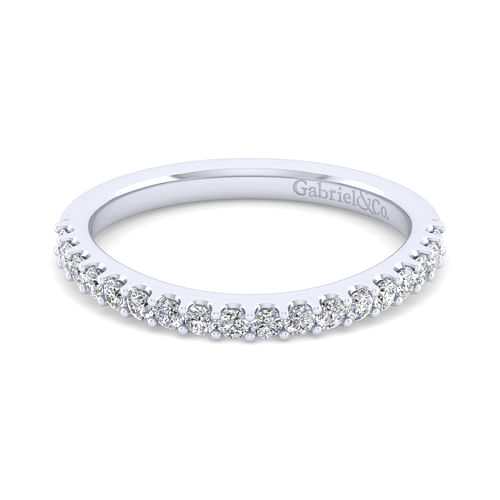 14K White Gold Matching Wedding Band