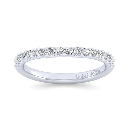 14K White Gold Matching Wedding Band