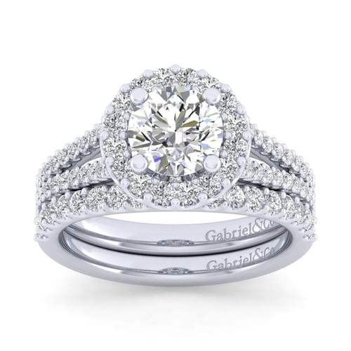 14K White Gold Matching Wedding Band