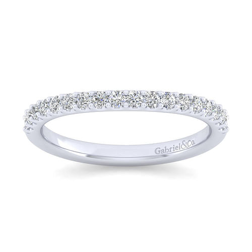 14K White Gold Matching Wedding Band