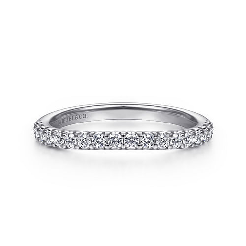 14K White Gold Matching Wedding Band