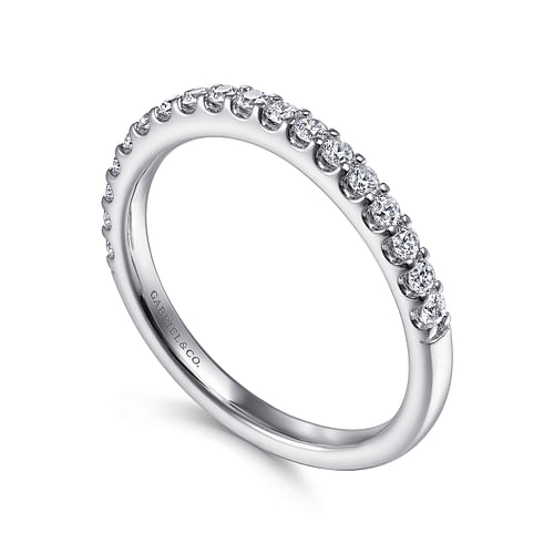 14K White Gold Matching Wedding Band