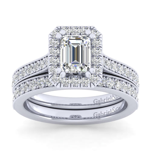 14K White Gold Matching Wedding Band