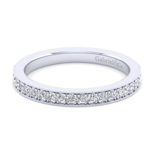 14K White Gold Matching Wedding Band