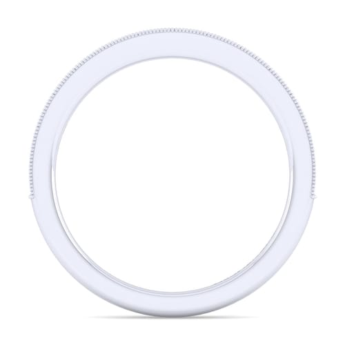 14K White Gold Matching Wedding Band