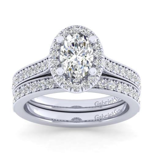 14K White Gold Matching Wedding Band