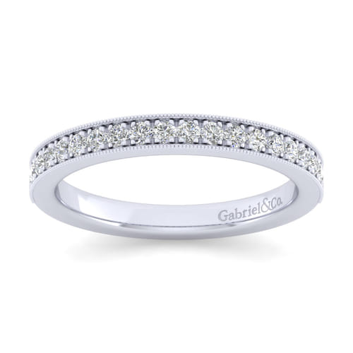 14K White Gold Matching Wedding Band