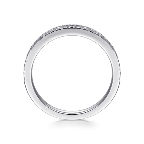 14K White Gold Matching Wedding Band