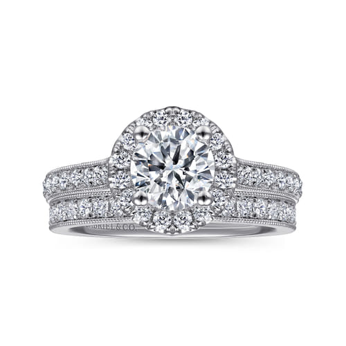 14K White Gold Matching Wedding Band
