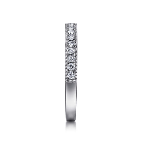 14K White Gold Matching Wedding Band