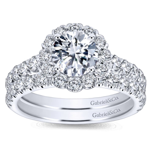 14K White Gold Matching Wedding Band