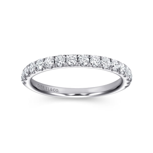 14K White Gold Matching Wedding Band