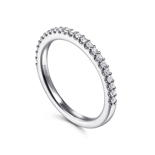 14K White Gold Matching Wedding Band