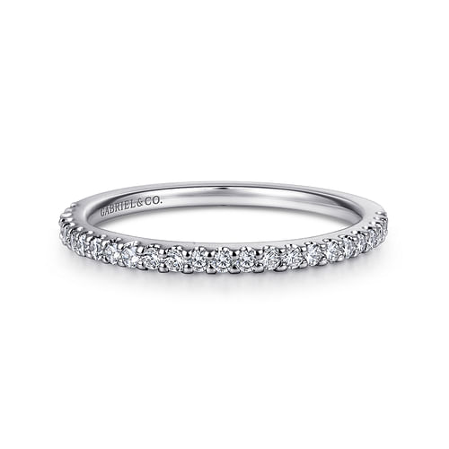 14K White Gold Matching Wedding Band