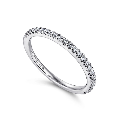 14K White Gold Matching Wedding Band