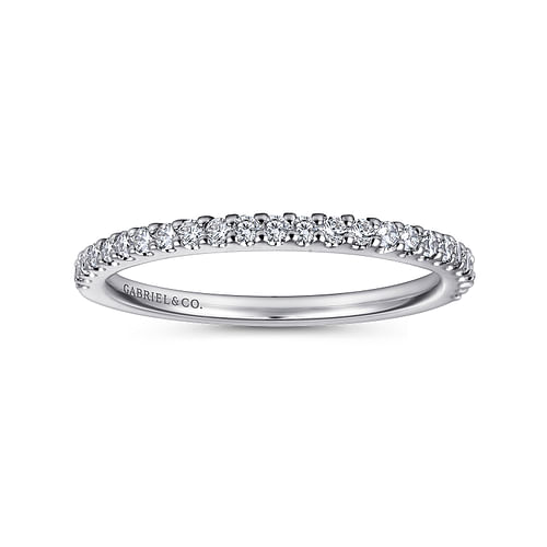 14K White Gold Matching Wedding Band